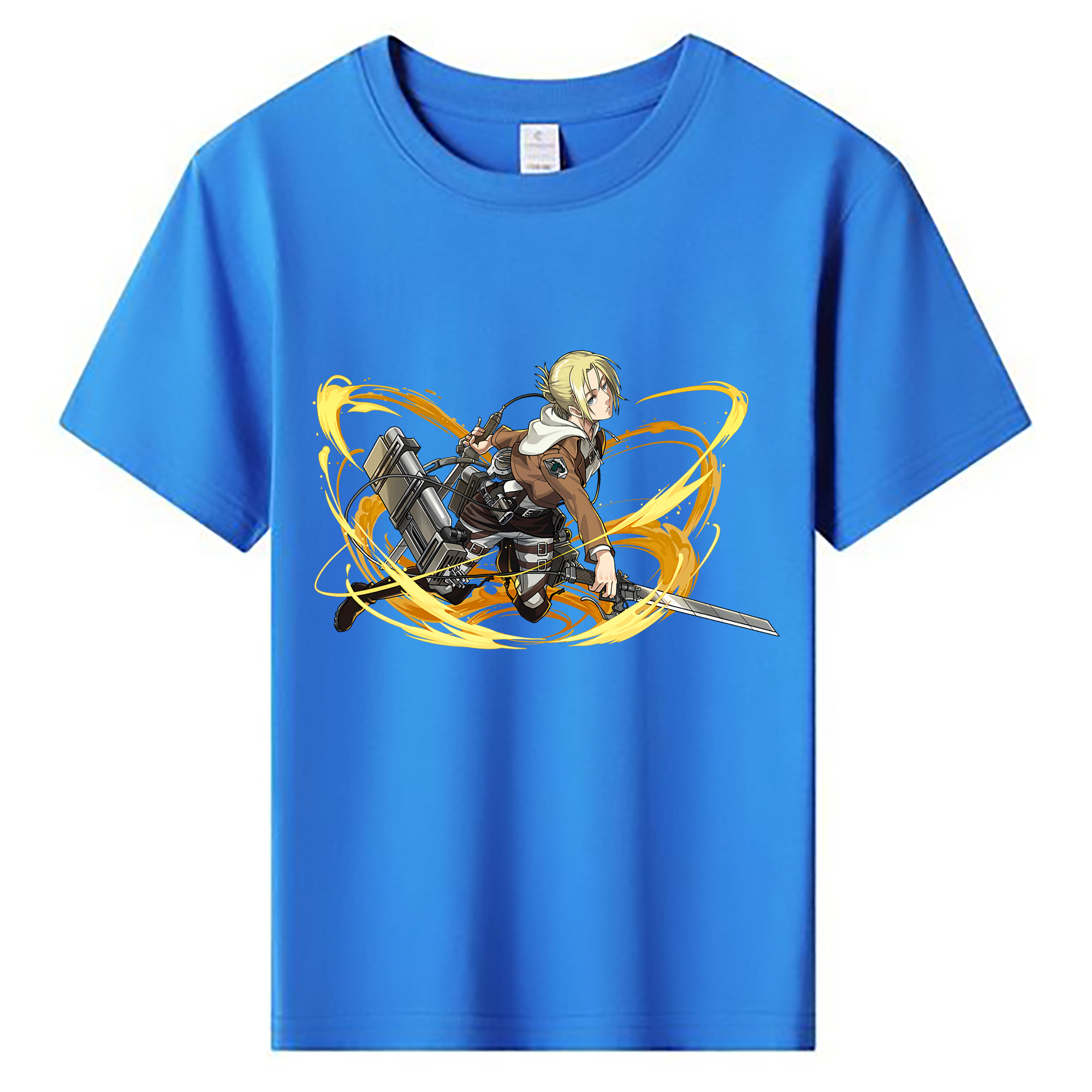 （画像用） 進撃の巨人 アニ・レオンハート Attack on Titan Annie Leonhart 綿100％キッズTシャツ（フロントプリント）